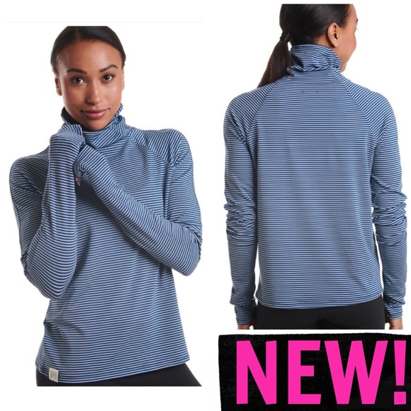 New Oiselle Striped Mile One Pullover 